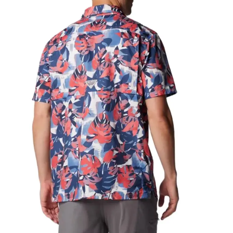 Columbia PFG Super Slack Tide Shirt Men's Marine Blue-1