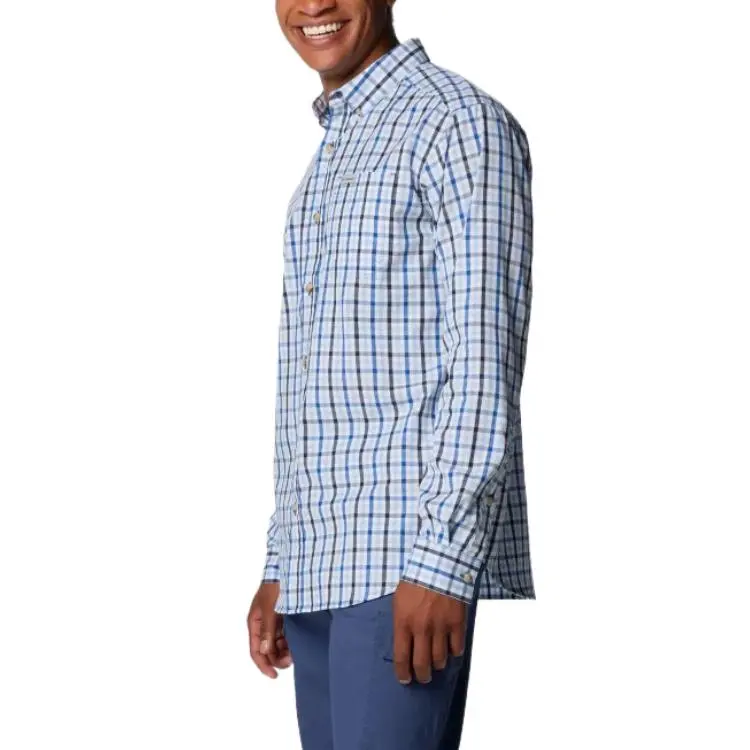 Columbia Rapid Rivers Shirt Men's Blue Everyday Fabric-2