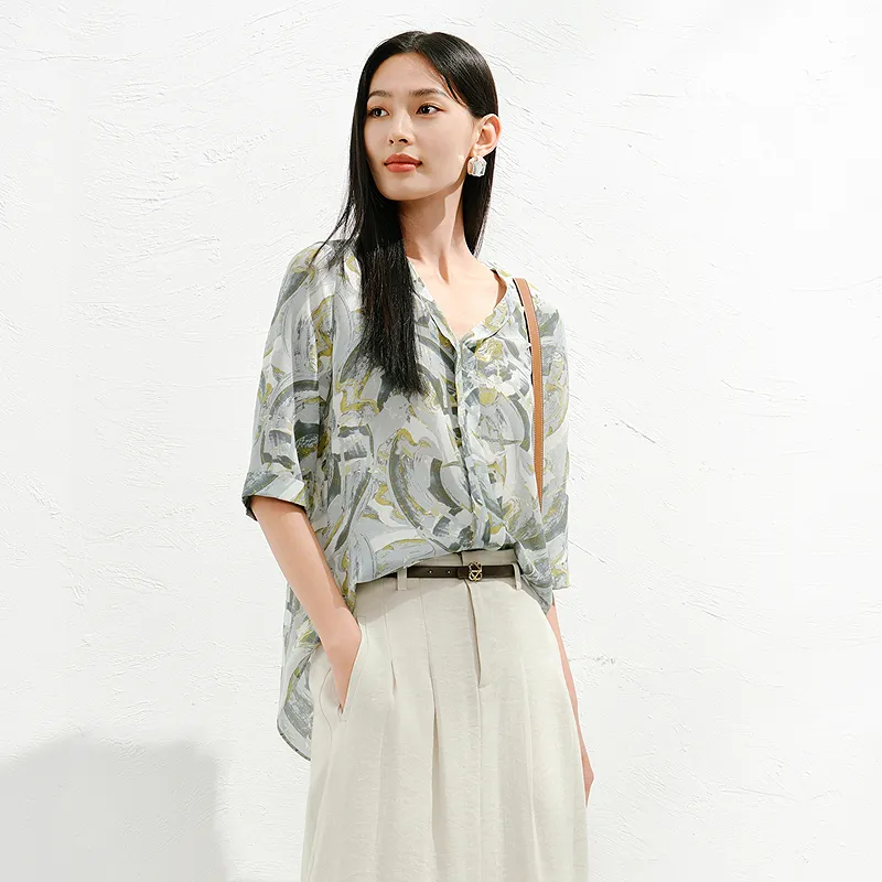 JZ. ANNAKRO Chiffon Shirt Women's-4