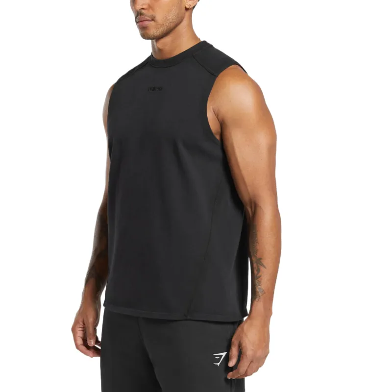 GYMSHARK Tank Tops Men Black-2