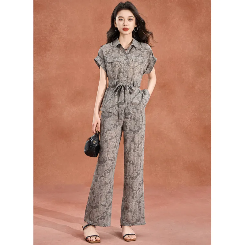 Mylan Casual Suits Women's Gray-4