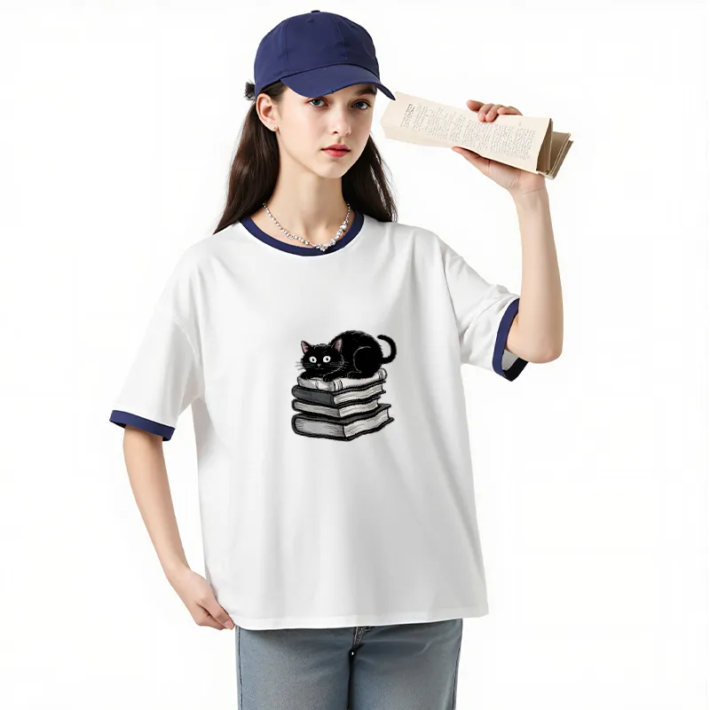 FAIRWHALE Drop Shoulder Sleeve T Shirt Women's-6