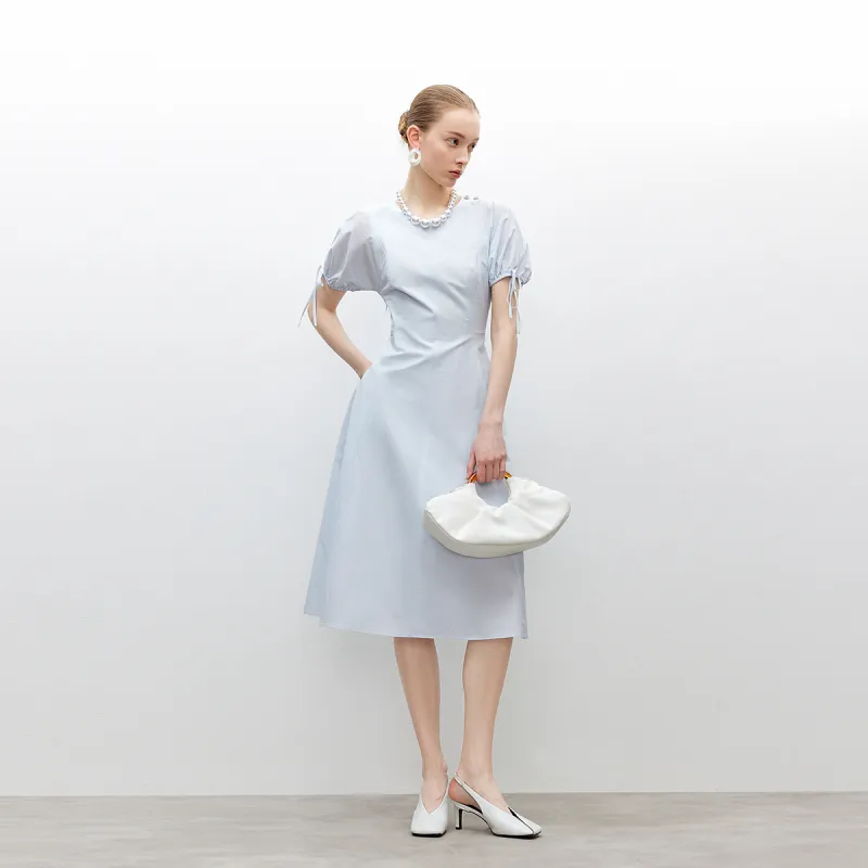 ONLY Short Sleeved Dress Women's A43 Light Blue-3