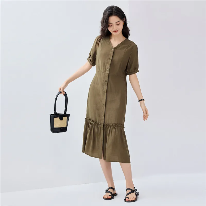UNIQLO Short Sleeved Dresses Women's-12