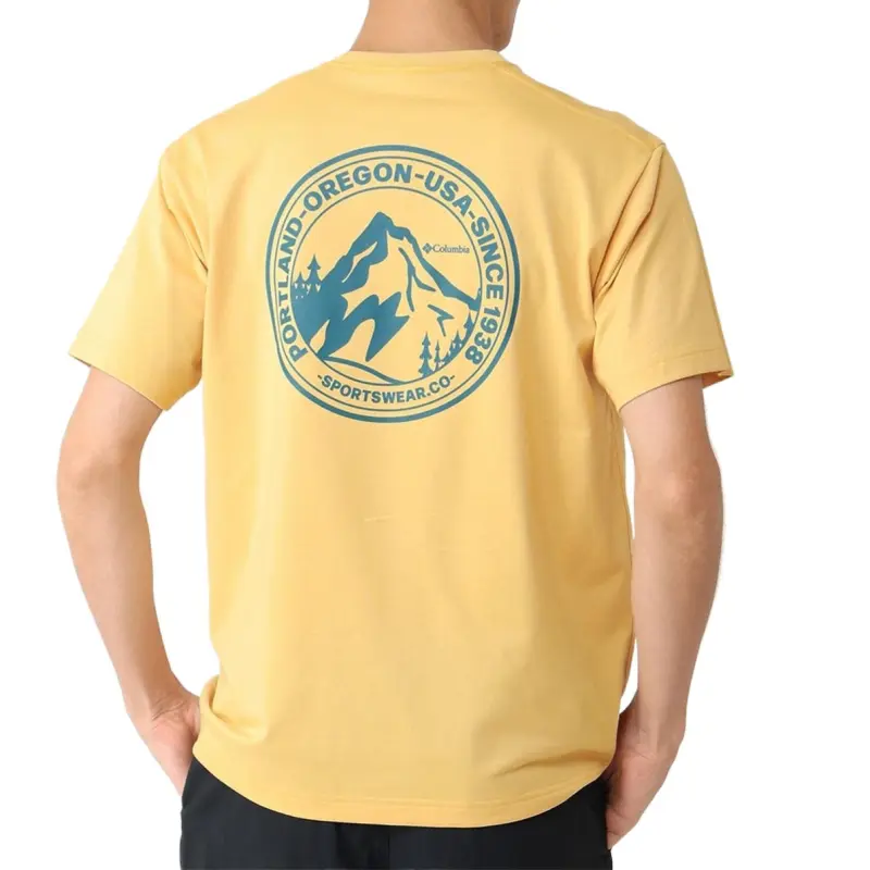 Columbia T Shirt Men's Sand Yellow/716-3
