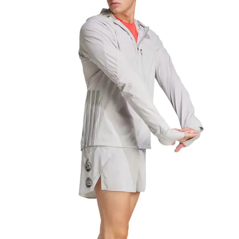 Adidas ADIZERO HE JK M Jacket Men's Light Gray-4