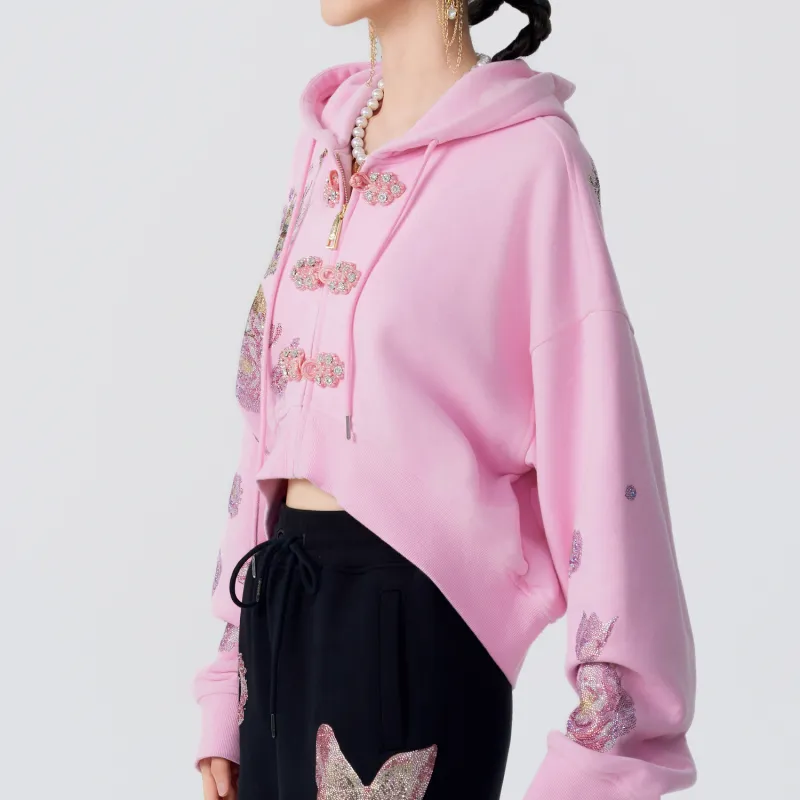 TCH Cropped Coats Women's Pink-6
