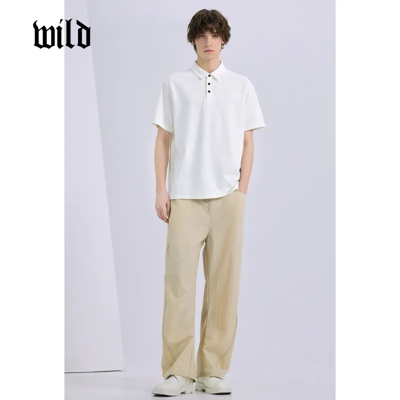WILD LEADER Polo Shirts Men Minimalist White[TW5118295]-3