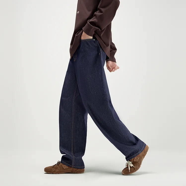 PEACEBIRD MEN Jeans Men's Navy Blue Batch 1-3