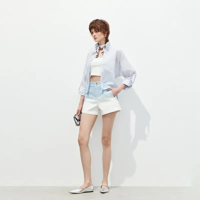 ONLY Denim Shorts Women's Missed Blue-3