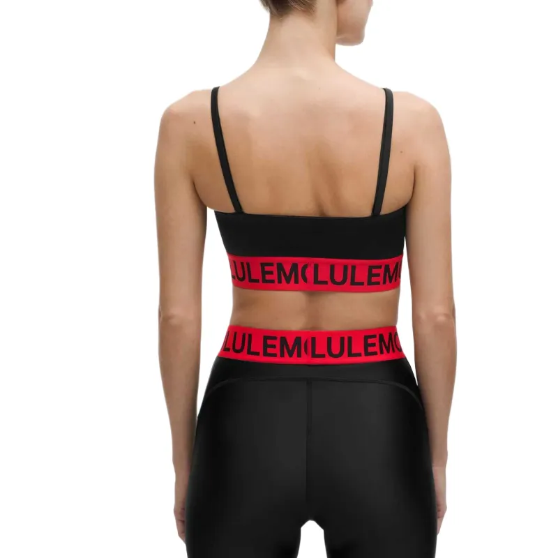 Lululemon Logo Train Satin Shine Bra Light Support, A/B Cup Sports Underwear Women's-1
