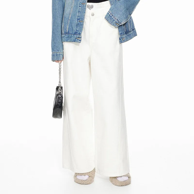 D'zzit Jeans Women's White-3