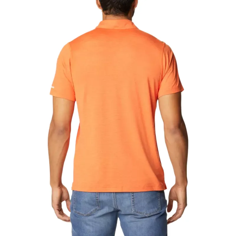 Columbia Collegiate Tech Trail Polo Shirt Men's Orange-2