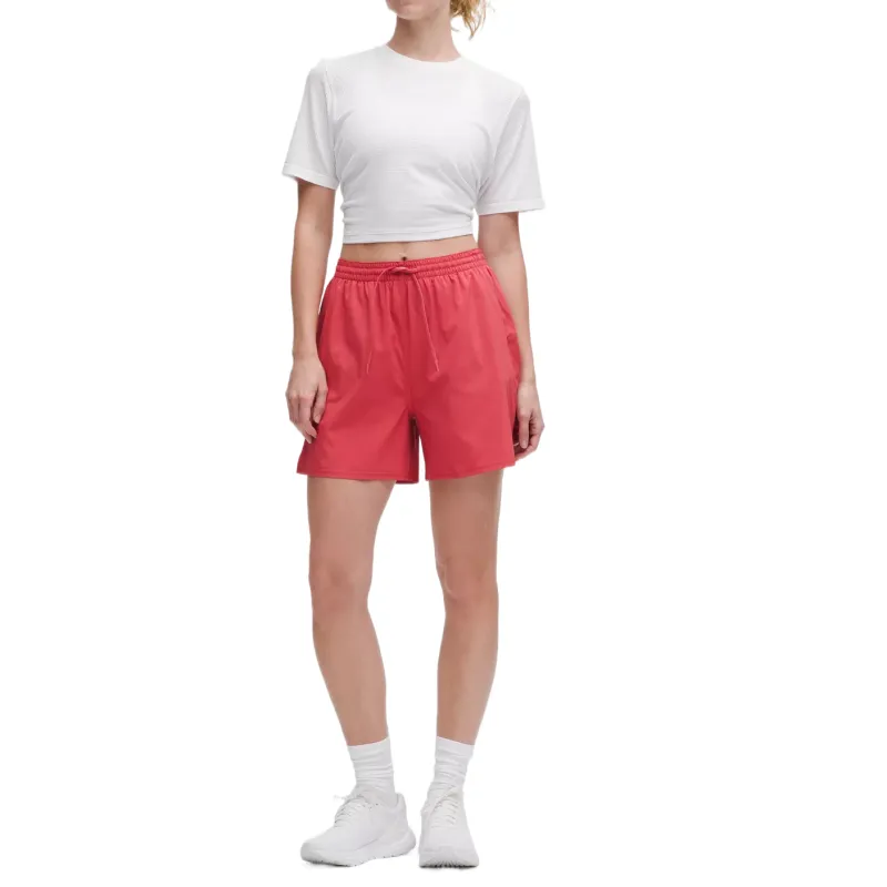 Lululemon Pace Rival Collection High Rise Sports Shorts Women's Desert Red-2