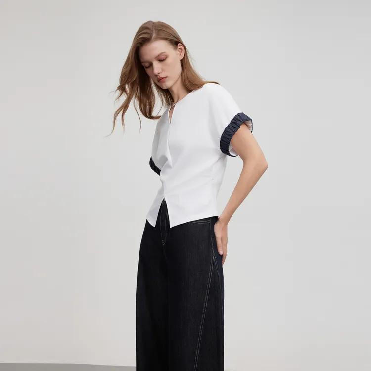 ELLE T Shirts Women's White-4