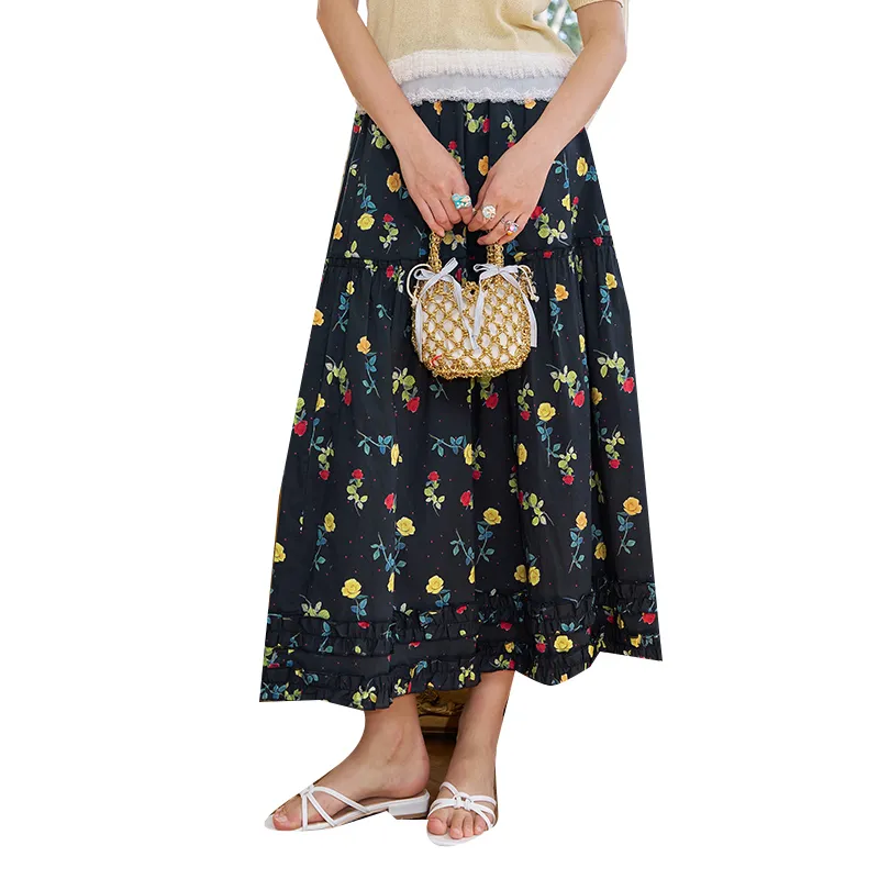 ELF SACK Casual Long Skirt Women's-7