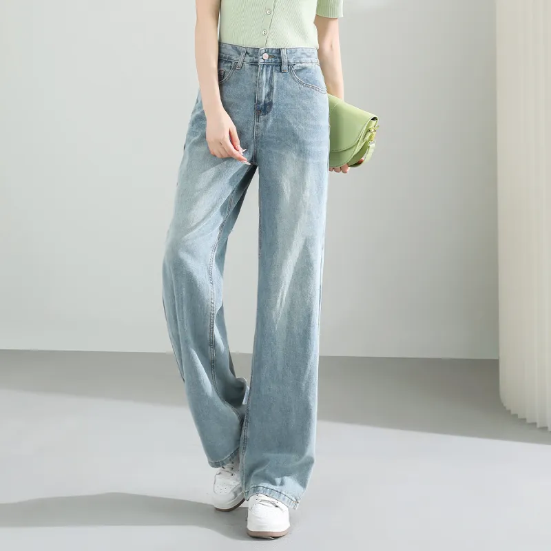 TERRE BLEUE Spring, Summer, Fall Jeans Loose Fit Women's-4