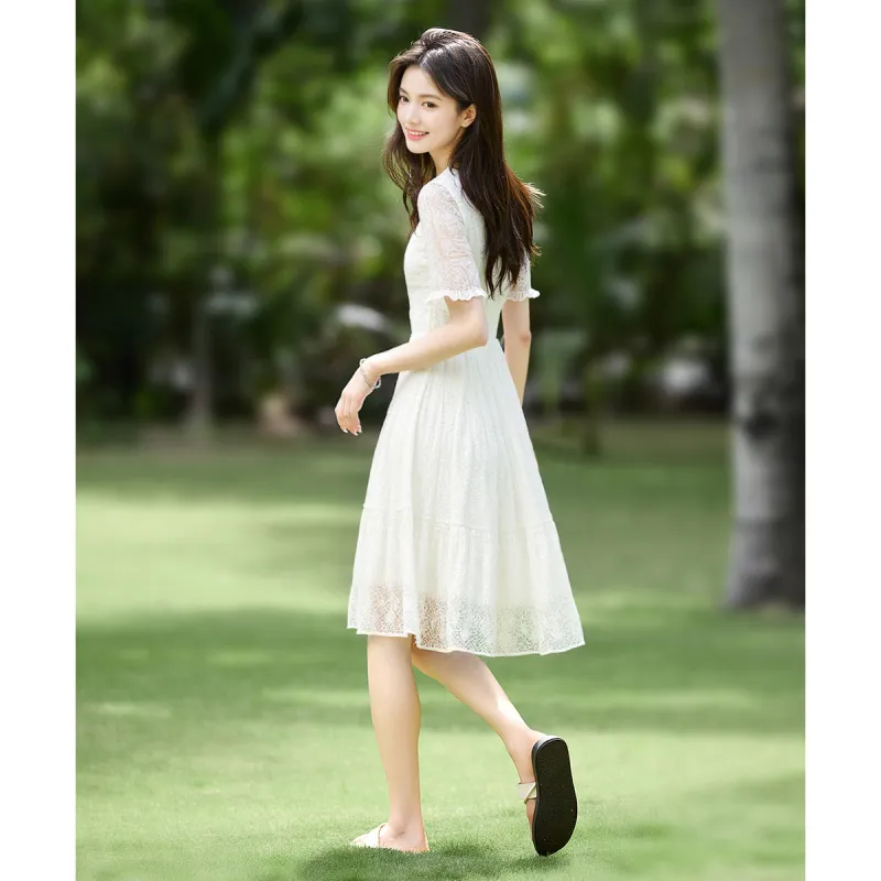Still Quiet Short Sleeved Dress Women's-3