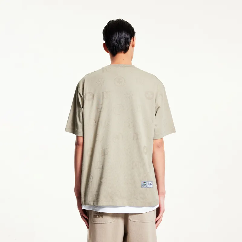 JACK JONES· x NBA JACK&JONESxNBA Short Sleeved T Shirts Men's Khaki-3