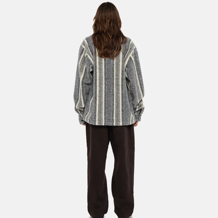 Stussy Striped Sherpa Shirt-18
