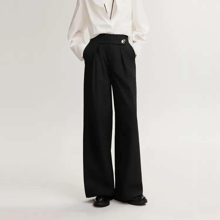 ELLE Casual Pants Women's Black-8