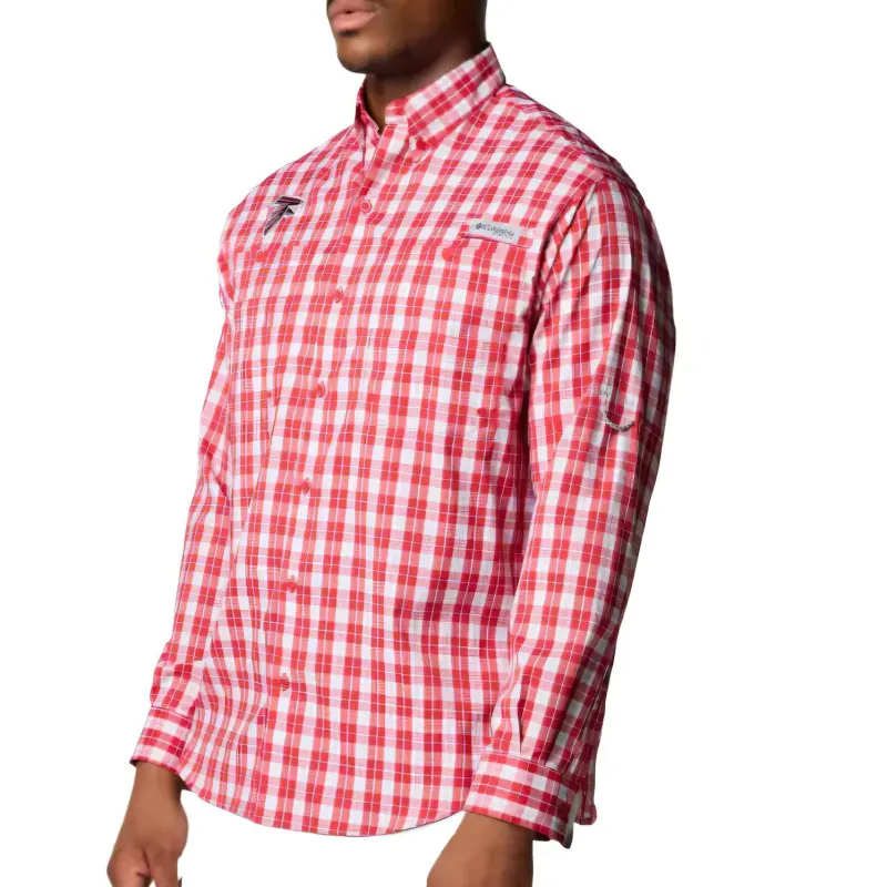Columbia PFG Super Tamiami Shirt Men's Deep Red-2