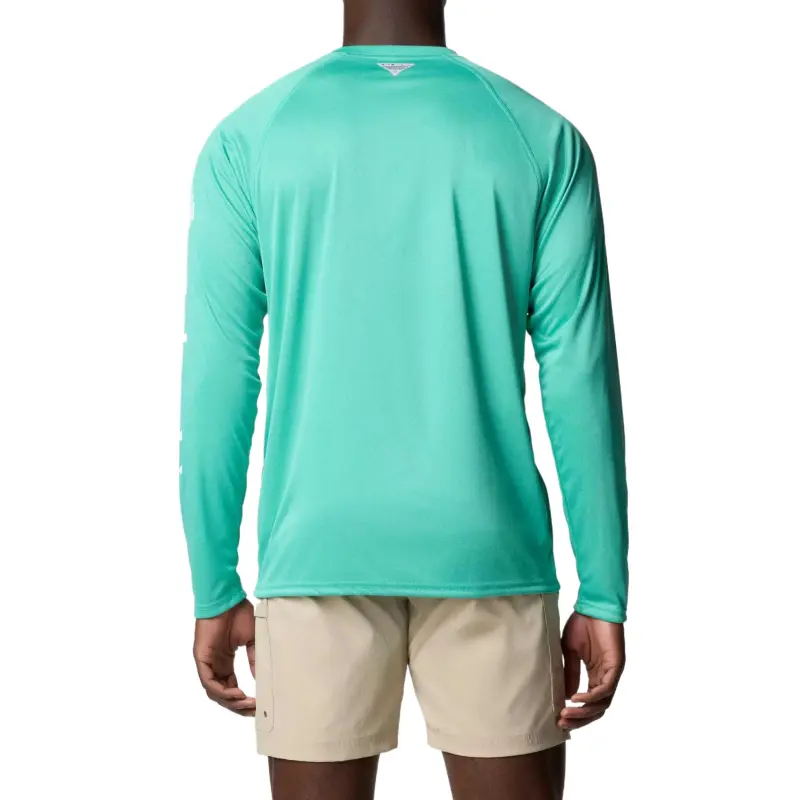 Columbia PFG Terminal Tackle T-Shirt Men's Glaze Green Heather-1