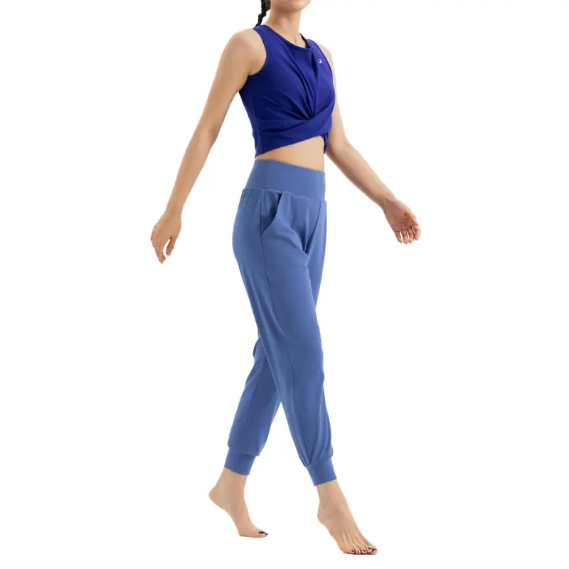DECATHLON Sports Pants Women's Gray Slate Blue-5