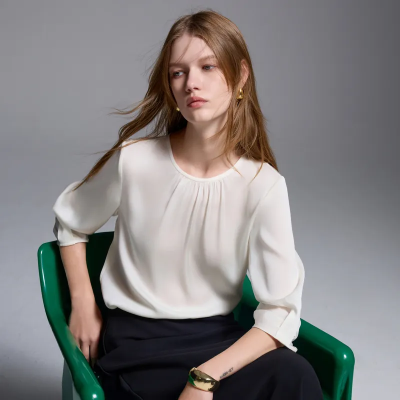 3COLOUR Shirts Women's Ecru-4