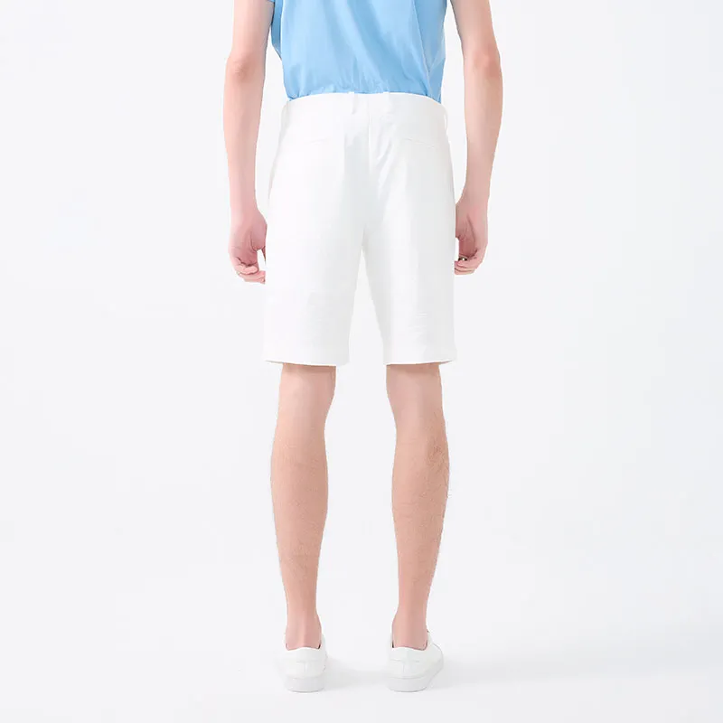 DAVID NAMAN Casual Shorts Men White-8