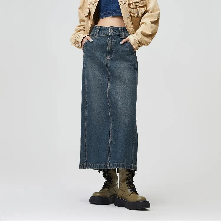 ONLY Denim Long Skirts Women's-7
