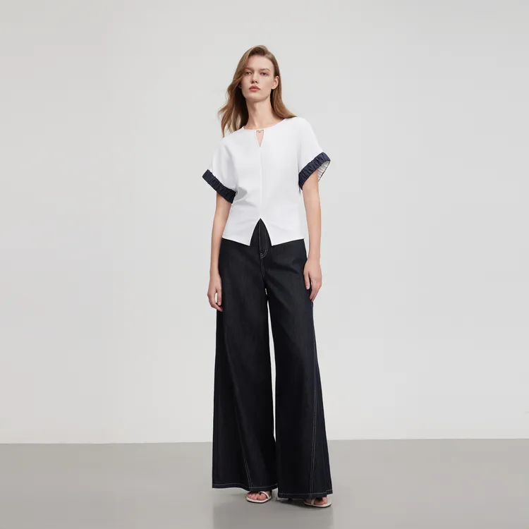 ELLE T Shirts Women's White-3