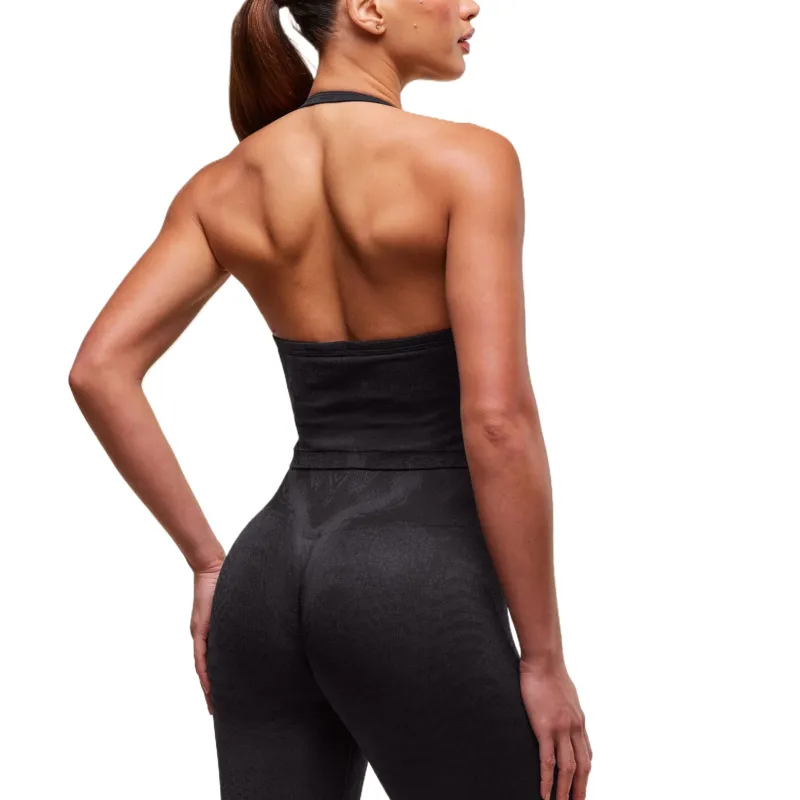 GYMSHARK x Whitney Animal Tank Top Women's Black-1