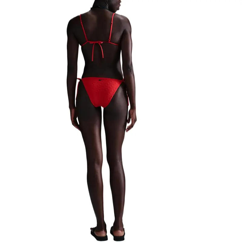 Nike Swim Swoosh Link Women's Terry Tie String Bikini Bottom-1