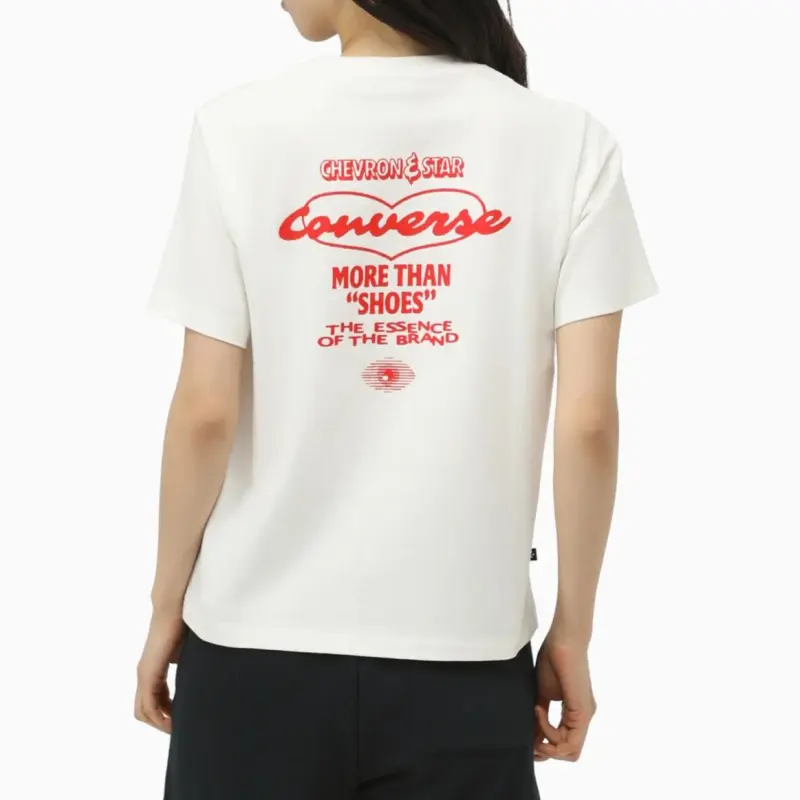 Converse SS25 Regular T Shirt Women's White-3