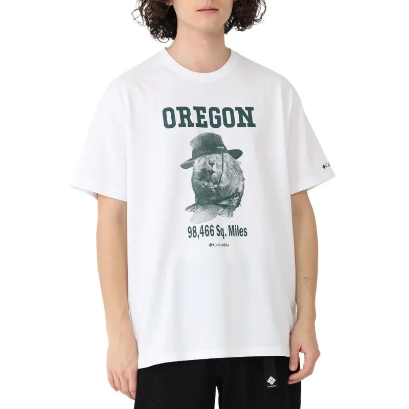 Columbia Navidad Butte T-Shirt Men's White Beaver-2