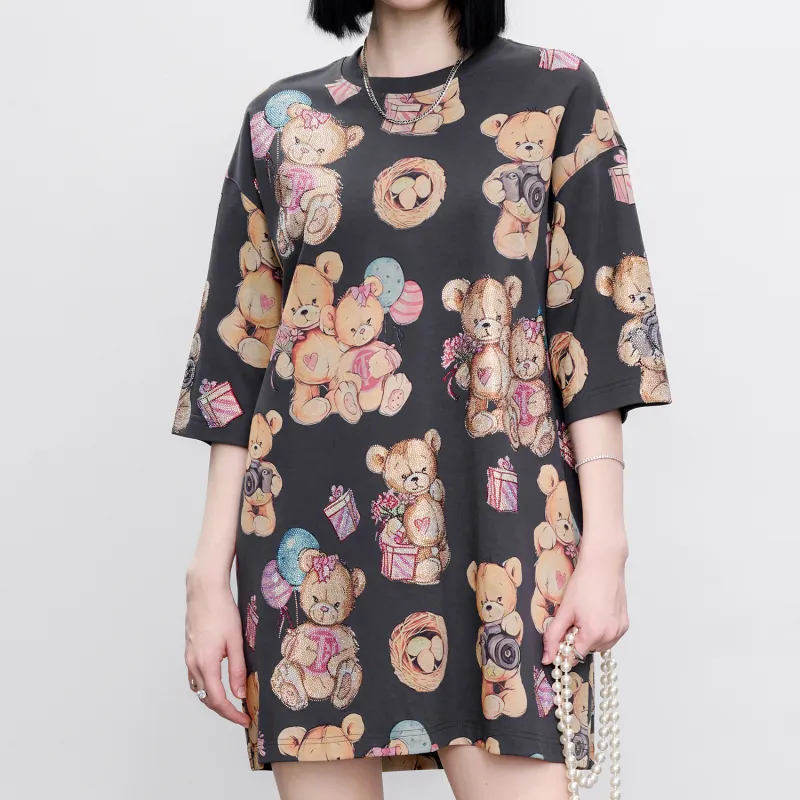 TCH Long Sleeved Dresses Women's Dark Gray-2