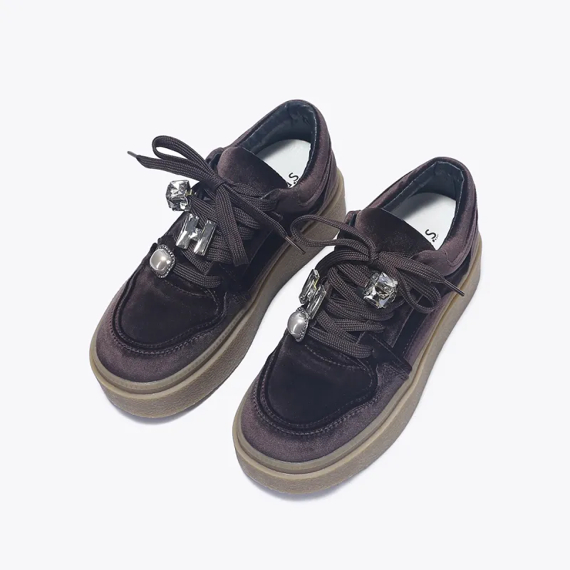 SELAIYA Wear resistant And Lightweight Low Top Skateboard Shoes Women's-6