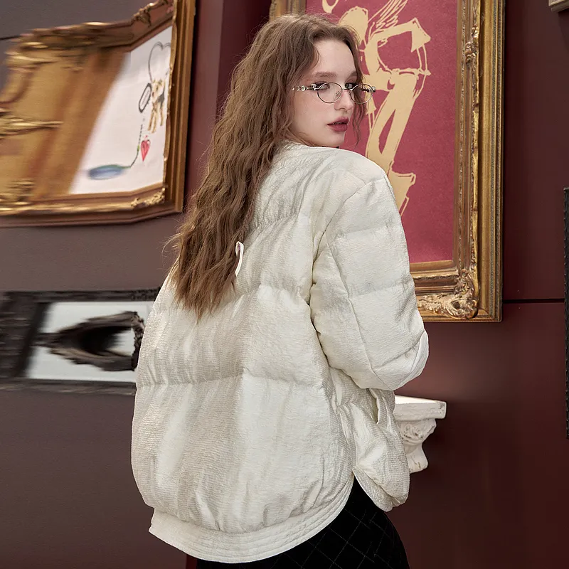 ELF SACK Down Jackets Women's Chinese Style White-3