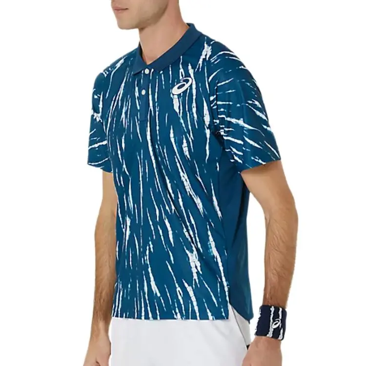 Asics Shirt Men's Gray Mackerel Blue-2