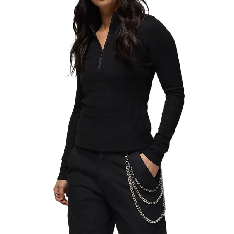 JORDAN Women's Long Sleeve 1/2 Zip Knit Top-2