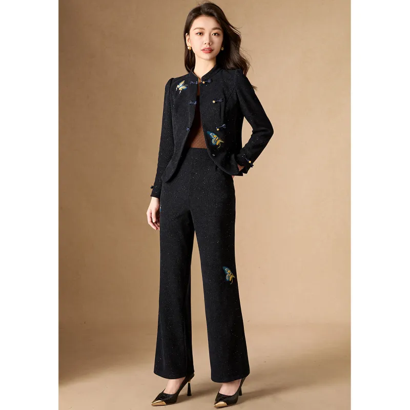 Mylan Casual Suit Slim Fit Women's Navy Blue-1