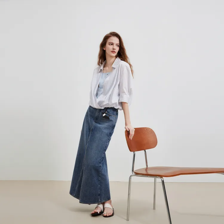 ELLE Fun Series Shirts Women's Blue-4