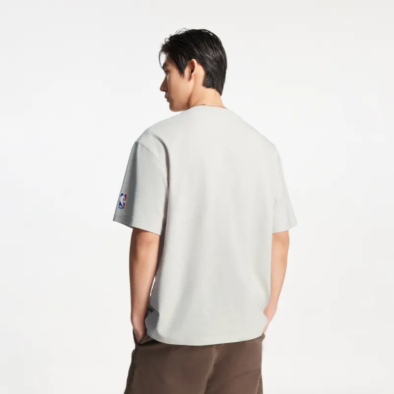 JACK&JONES T Shirts Men G01 Lime Gray Heather Gray-4