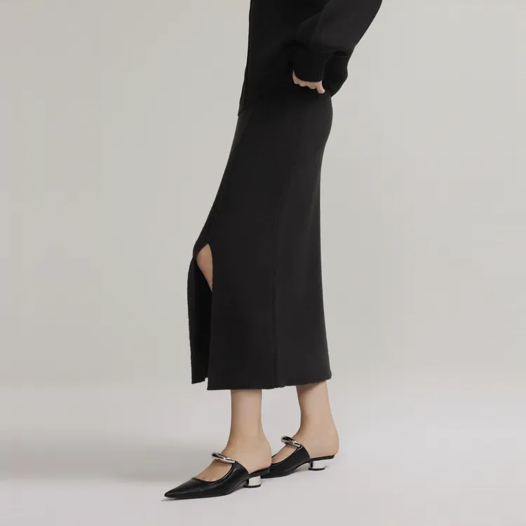 ELLE Casual Short Skirts Women's Black-1