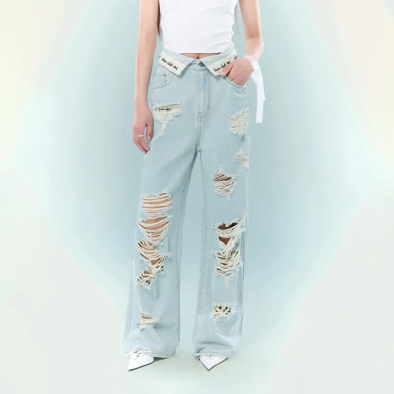 CHUU Jeans Women's Light Denim Blue-2