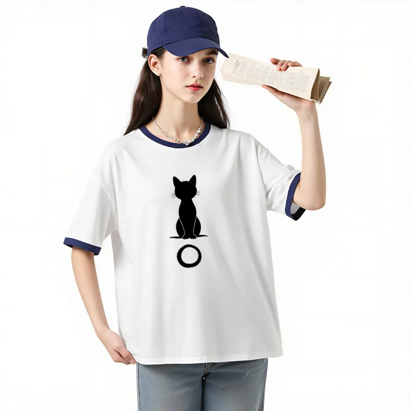 FAIRWHALE Drop Shoulder Sleeve T Shirt Women's-6