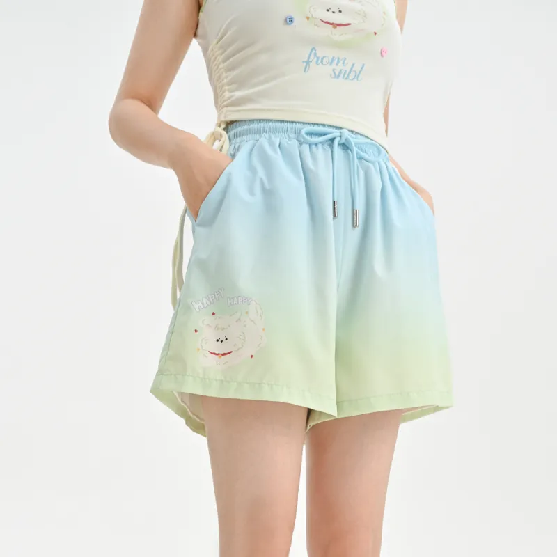 SNBL Casual Shorts Women's Turquoise-5
