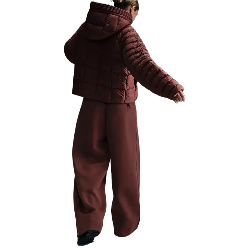 Nike SportswearSwoosh Puffer PrimaLoft® Jackets Coats Women's Dark Red-2