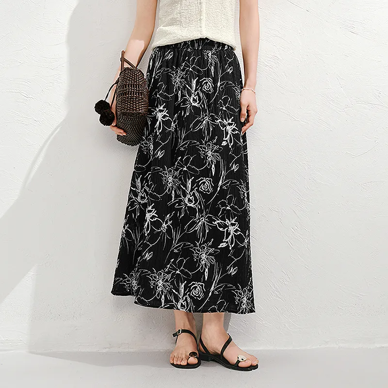 JZ. ANNAKRO Casual Long Skirt Women's-2